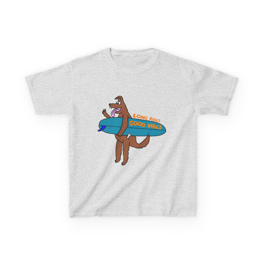 Surfing Vibes Kids Tee | Fun Summer Wear, Youth Shirt, Beach Day Apparel, Gift for Kids, Cool Summer Shirt