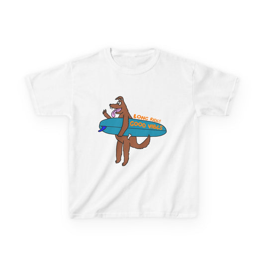 Surfing Vibes Kids Tee | Fun Summer Wear, Youth Shirt, Beach Day Apparel, Gift for Kids, Cool Outdoor Playtop