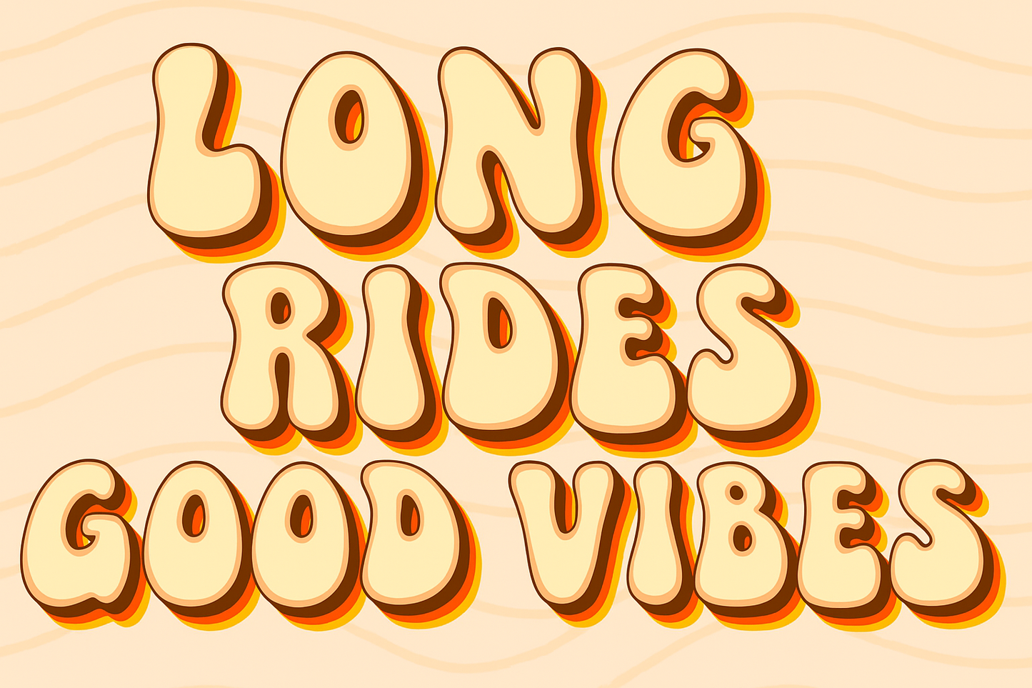 Long Rides Good Vibes: Stickers