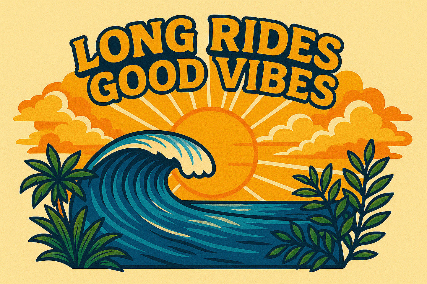 Long Rides Good Vibes: Stickers