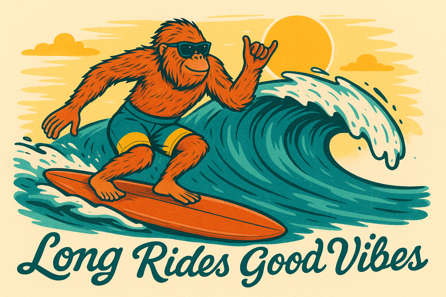Long Rides Good Vibes: Stickers