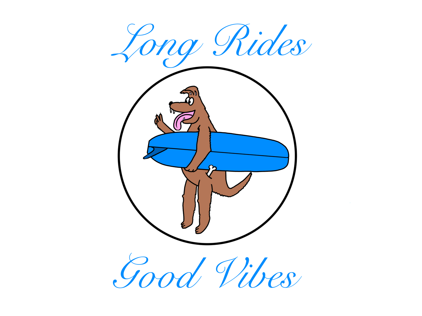 Long Rides Good Vibes: Stickers
